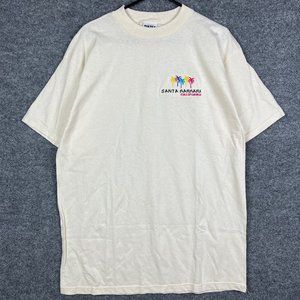 Vintage Santa Barbara California Short Sleeves T-Shirt Men’s SZ XL White